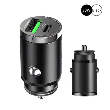 100W Mini Car Charger Lighter Fast Charging for iPhone