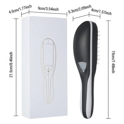 Electric Spray Massage Comb Hair Growth Vibration Head Massager Brush LED Anti Hair Loss Scalp Liquid Medicine Atomizing Comb