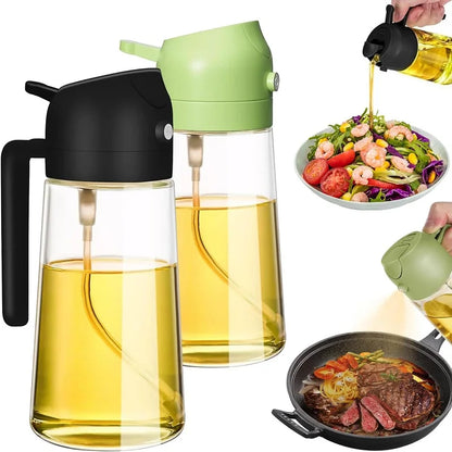 2 in1 Oil Spray Bottle Plastic Kitchen| Barbecue