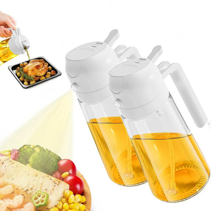 2 in1 Oil Spray Bottle Plastic Kitchen| Barbecue