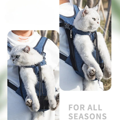 Double Shoulder Breathable Portable Travel Pet| Dog | Cat Carrier