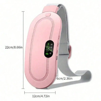 USB Menstrual Heating Pad, Electric Heating Pad For Women's Abdomen, Vibration Abdominal & Waist Massager With Stand