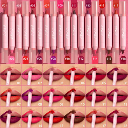 18-Colors Lipstick Pencil Waterproof