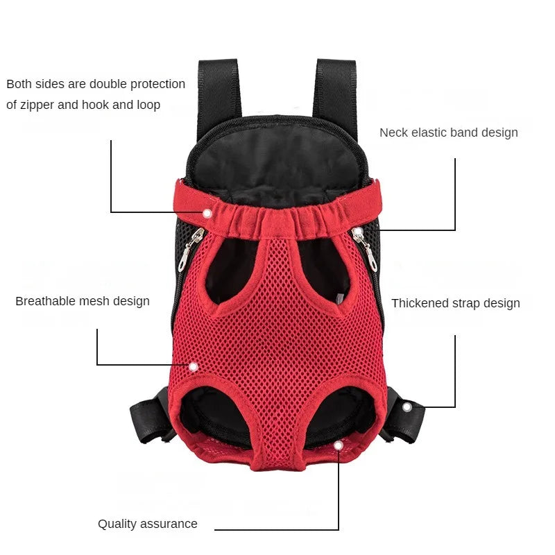 Double Shoulder Breathable Portable Travel Pet| Dog | Cat Carrier