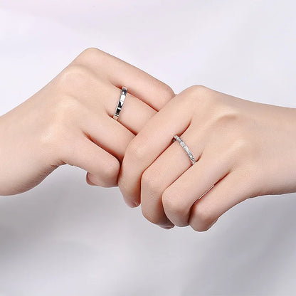 Elegant The Love Of Bamboo Knots Open Rings For Women Exquisite Micro Zircon Setting Silver Color Young Girls Party Jewelry N764