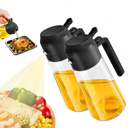 2 in1 Oil Spray Bottle Plastic Kitchen| Barbecue