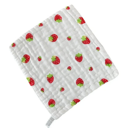 1/3Pcs Baby Towel Face Washcloth Muslin Squares Cotton Hand Wipe Six Layers Gauze for Bathing Feeding Kids Handkerchief 25x25cm