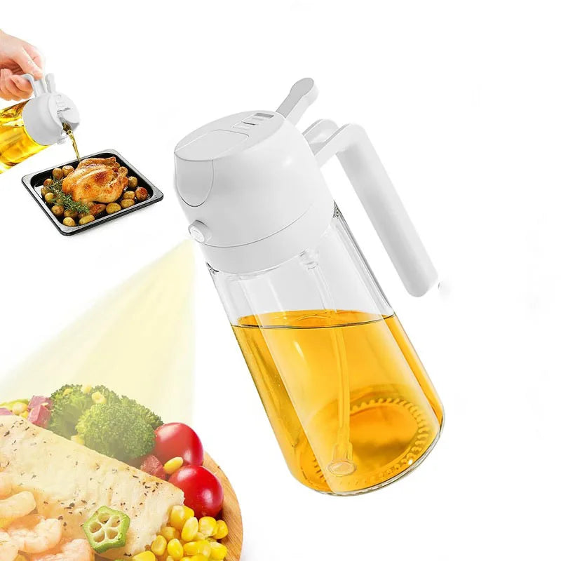 2 in1 Oil Spray Bottle Plastic Kitchen| Barbecue